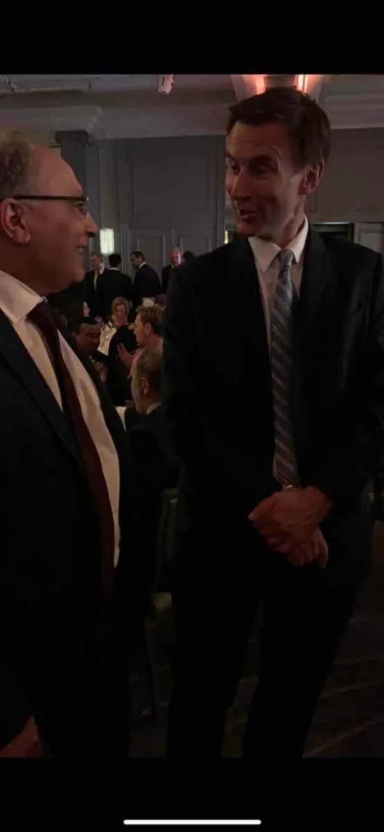 With Jeremy Hunt