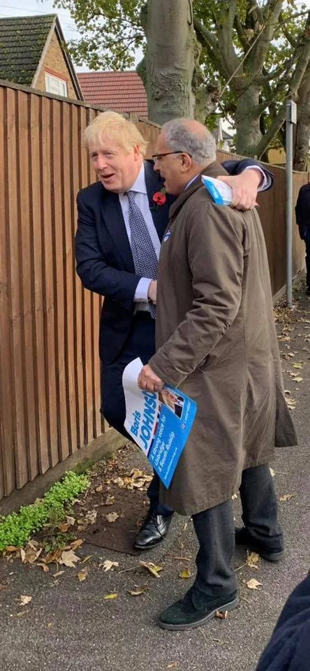With Boris Johnson