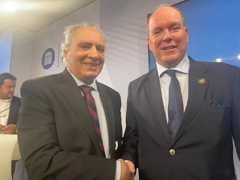 With Prince Albert II of Monaco